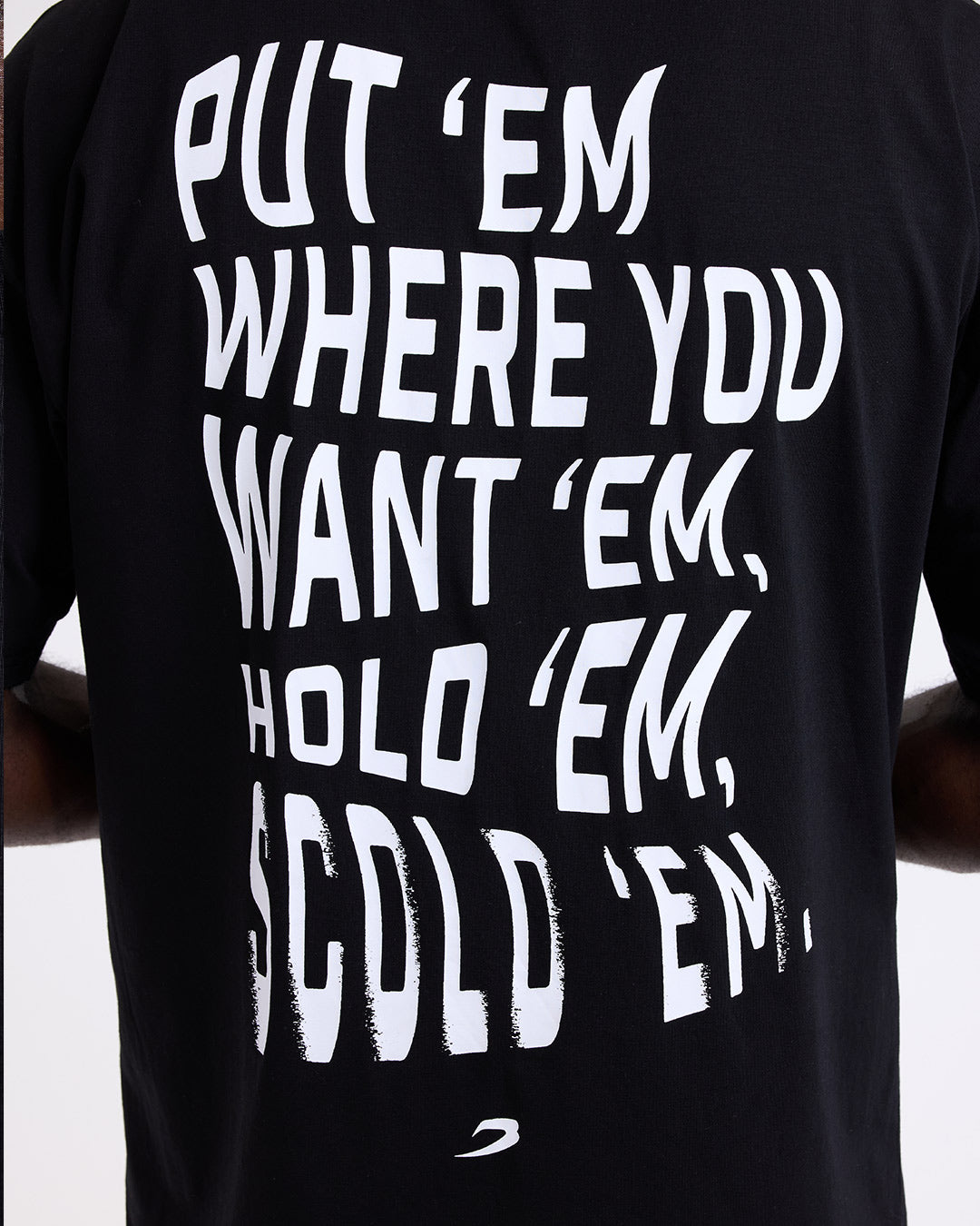 Hold 'Em Scold 'Em Oversized T-Shirt - Black