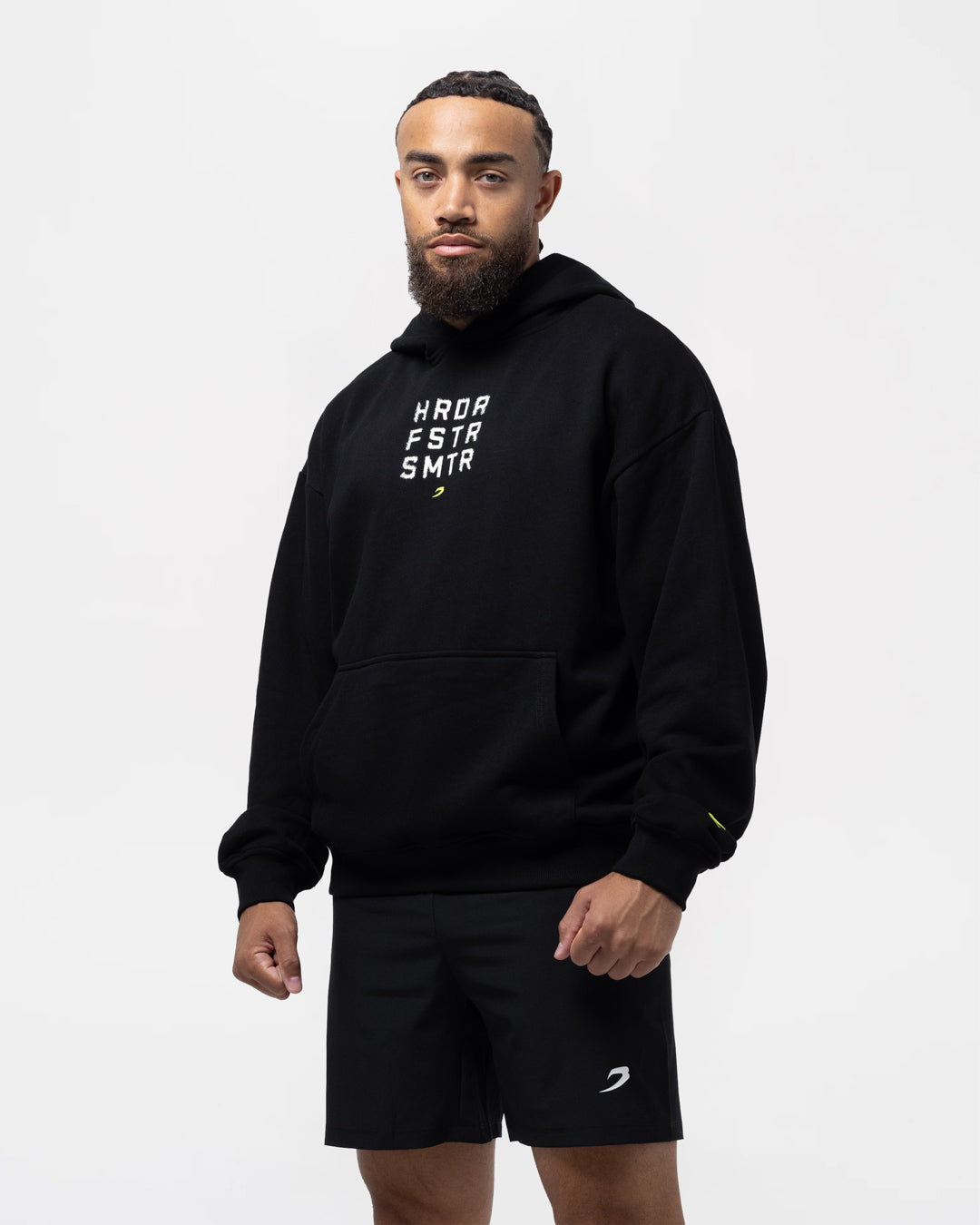 HRDR FSTR SMTR Oversized Hoodie - Black
