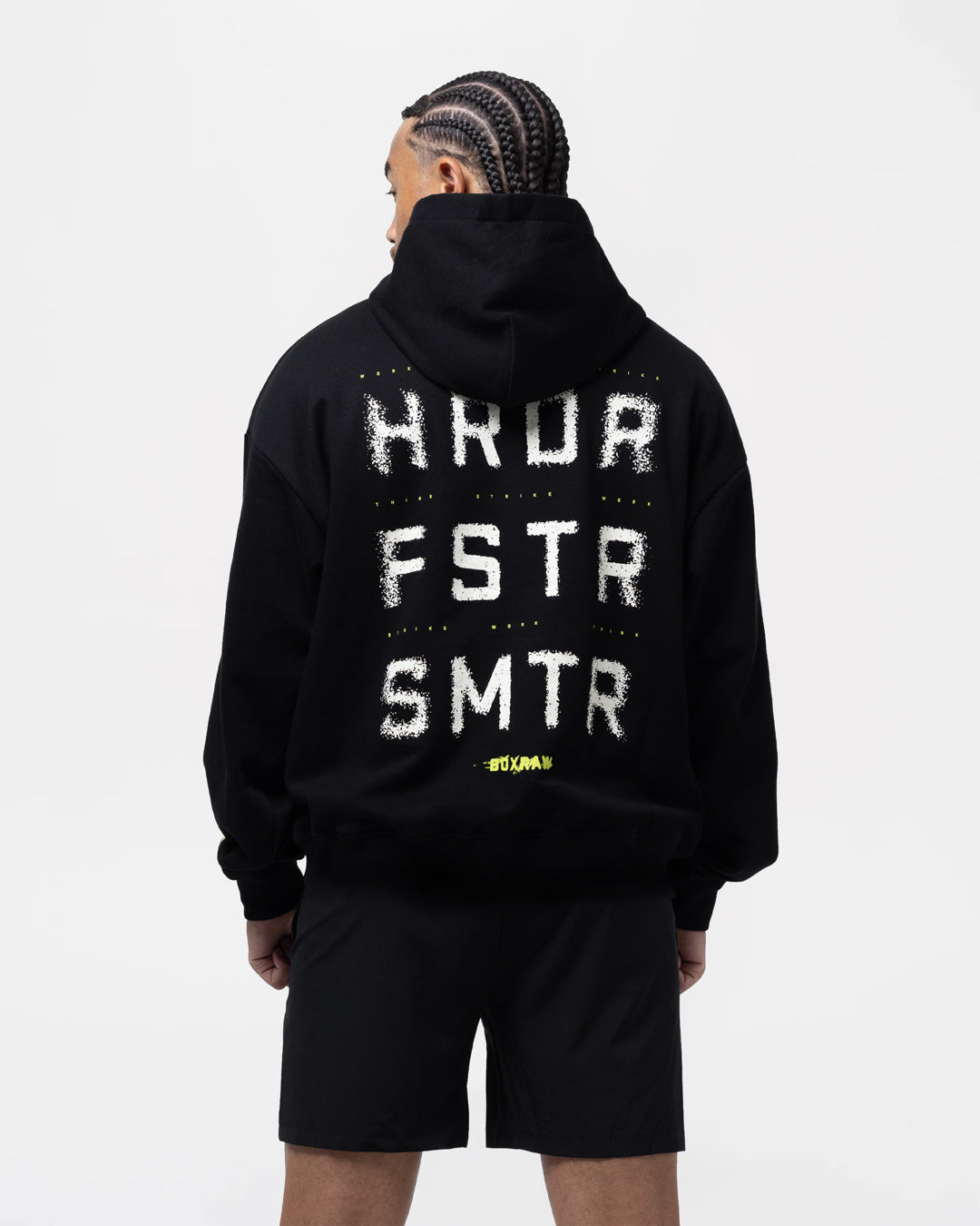HRDR FSTR SMTR Oversized Hoodie - Black