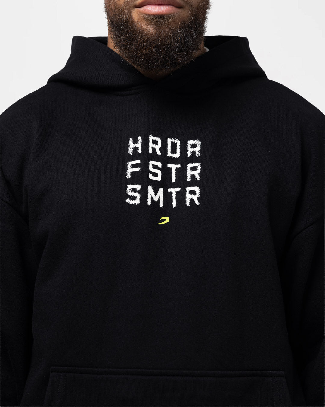 HRDR FSTR SMTR Oversized Hoodie - Black