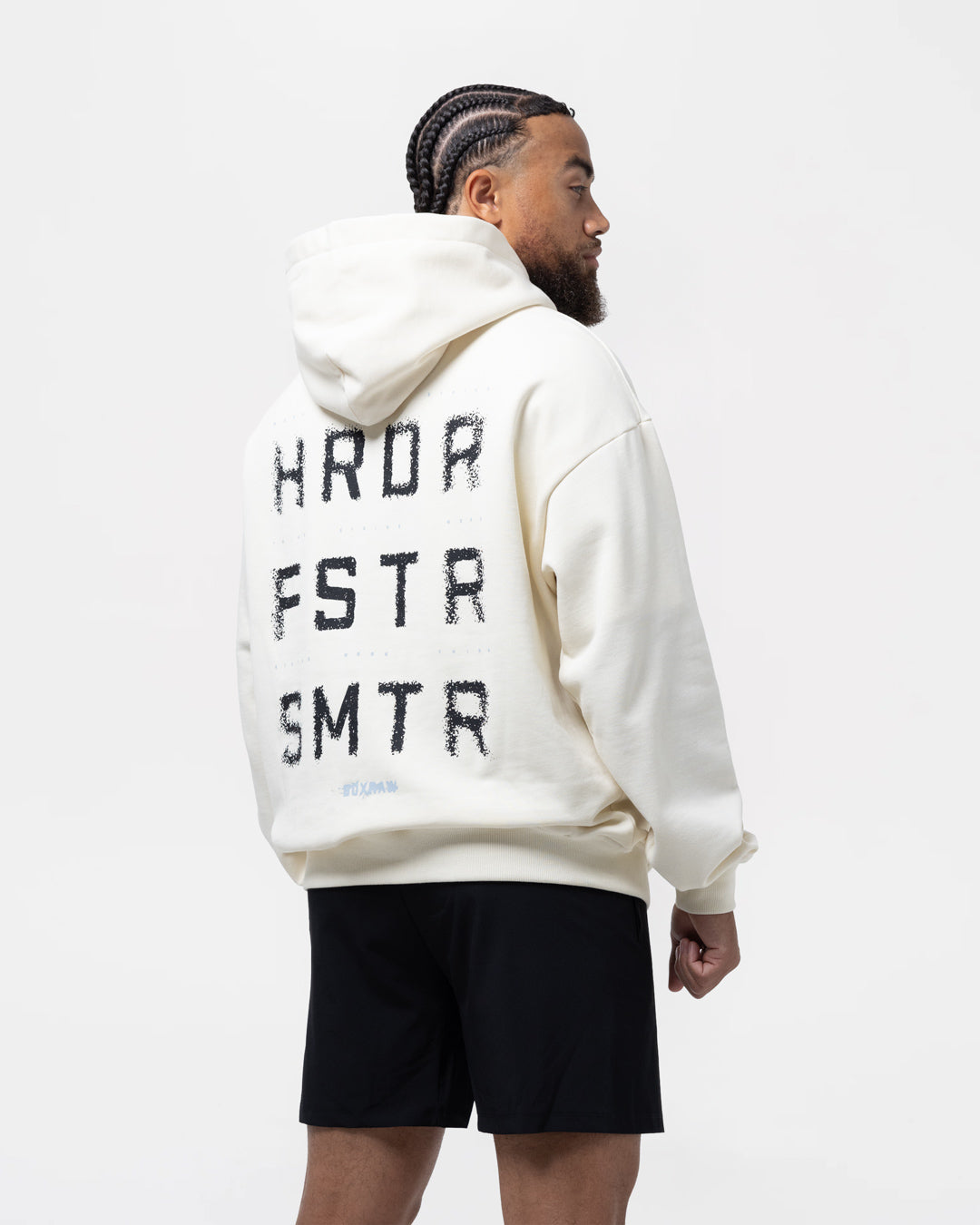 HRDR FSTR SMTR Oversized Hoodie - Ivory
