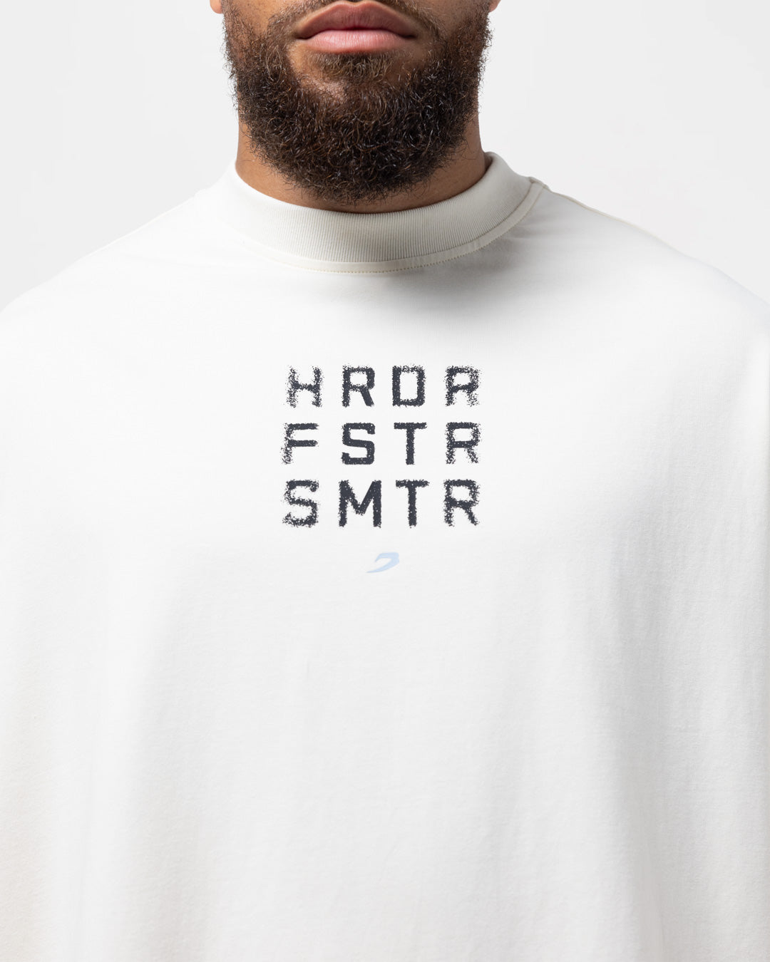 HRDR FSTR SMTR Oversized Long Sleeve T-Shirt - Ivory