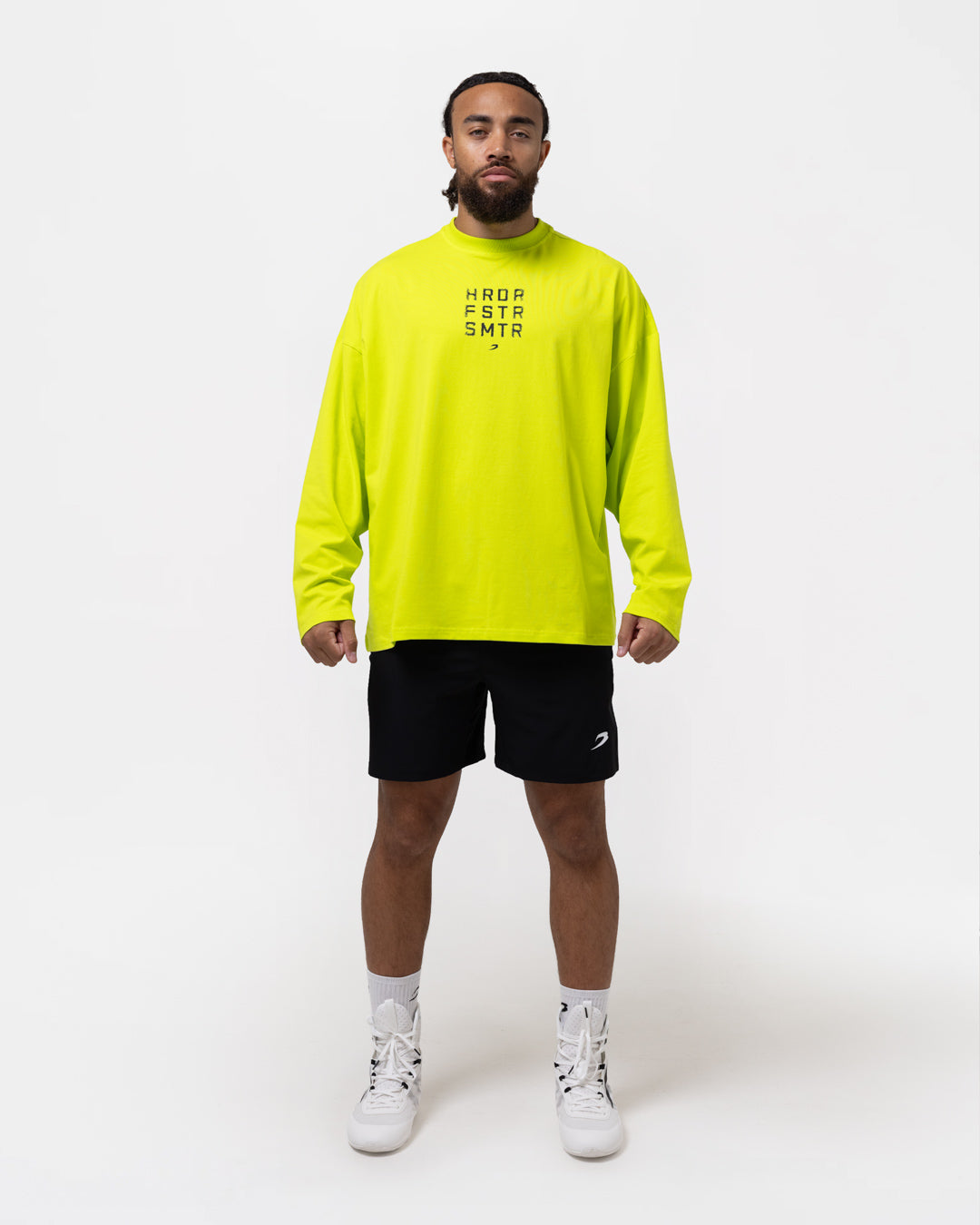 HRDR FSTR SMTR Oversized Long Sleeve T-Shirt - Lime