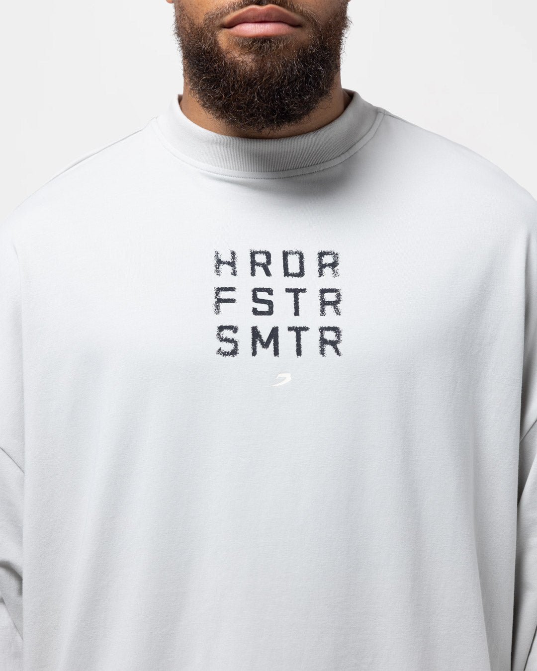 HRDR FSTR SMTR Oversized Long Sleeve T-Shirt - Slate