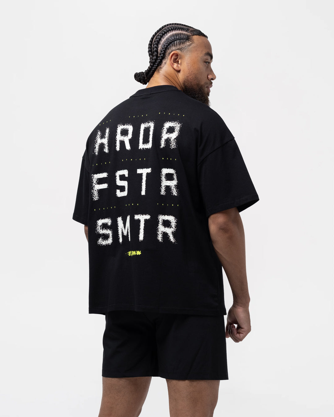 HRDR FSTR SMTR Oversized T-Shirt - Black