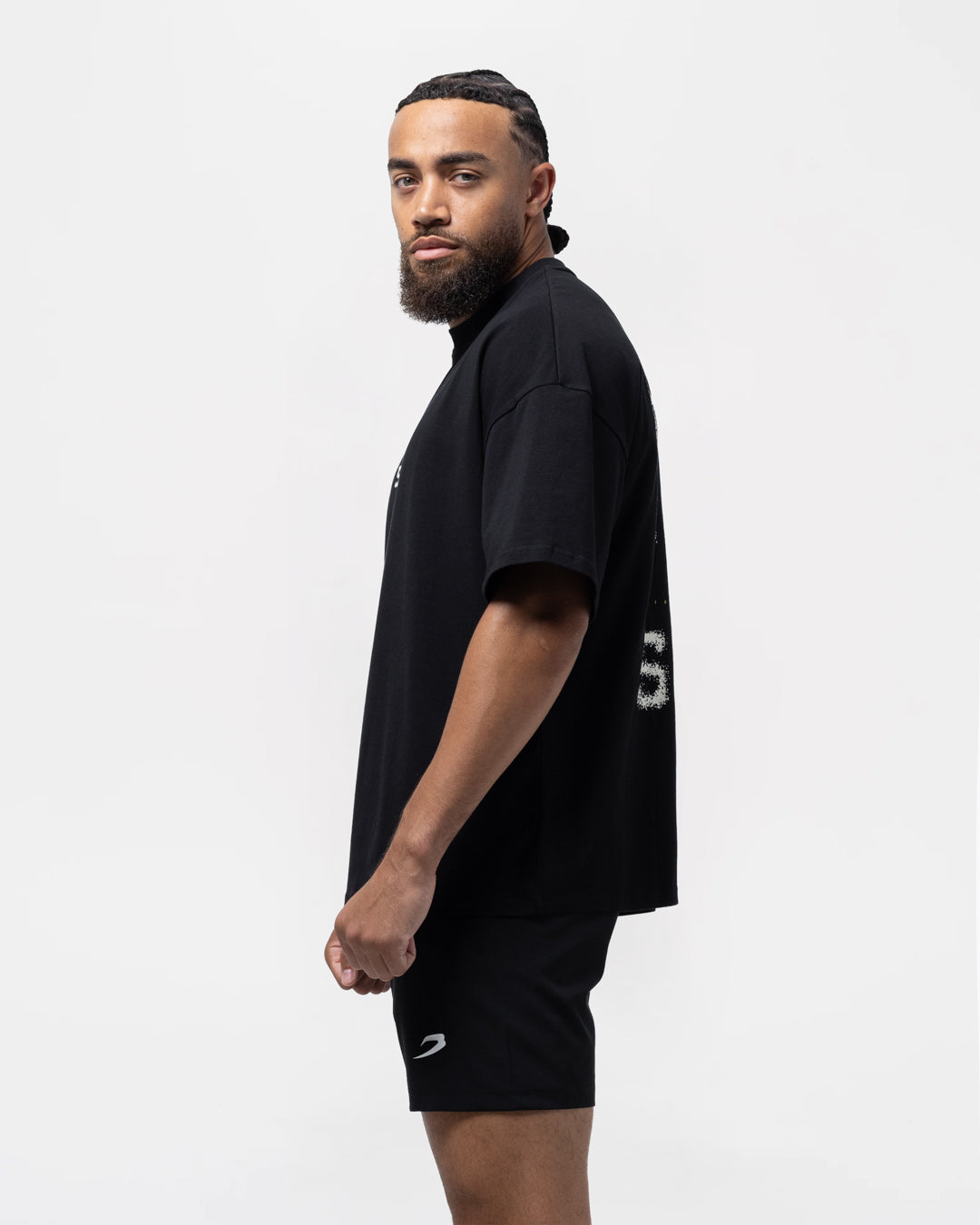 HRDR FSTR SMTR Oversized T-Shirt - Black