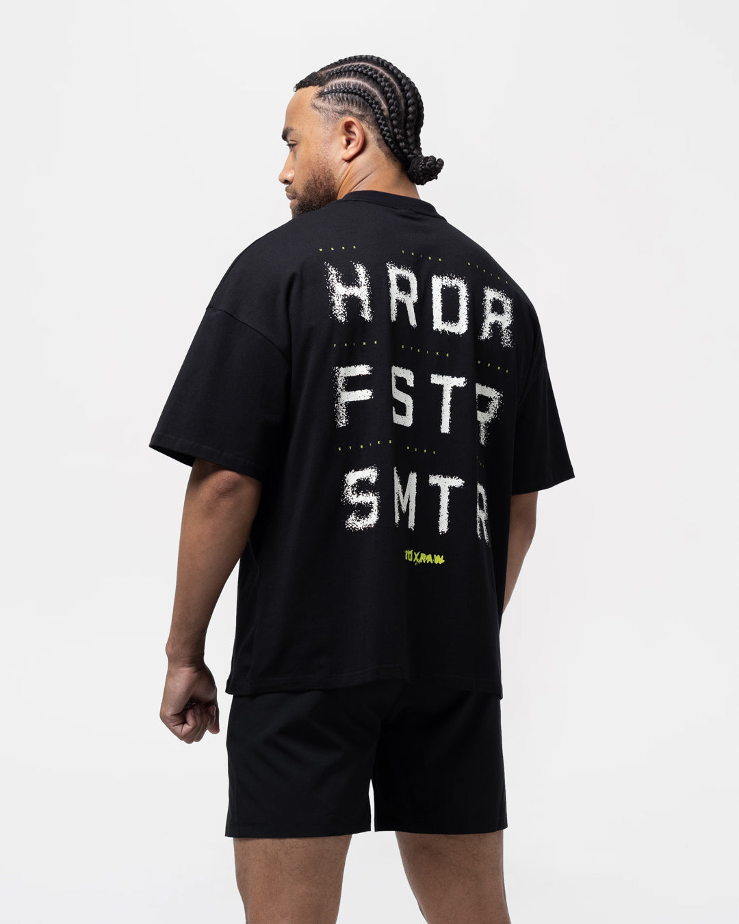 HRDR FSTR SMTR Oversized T-Shirt - Black