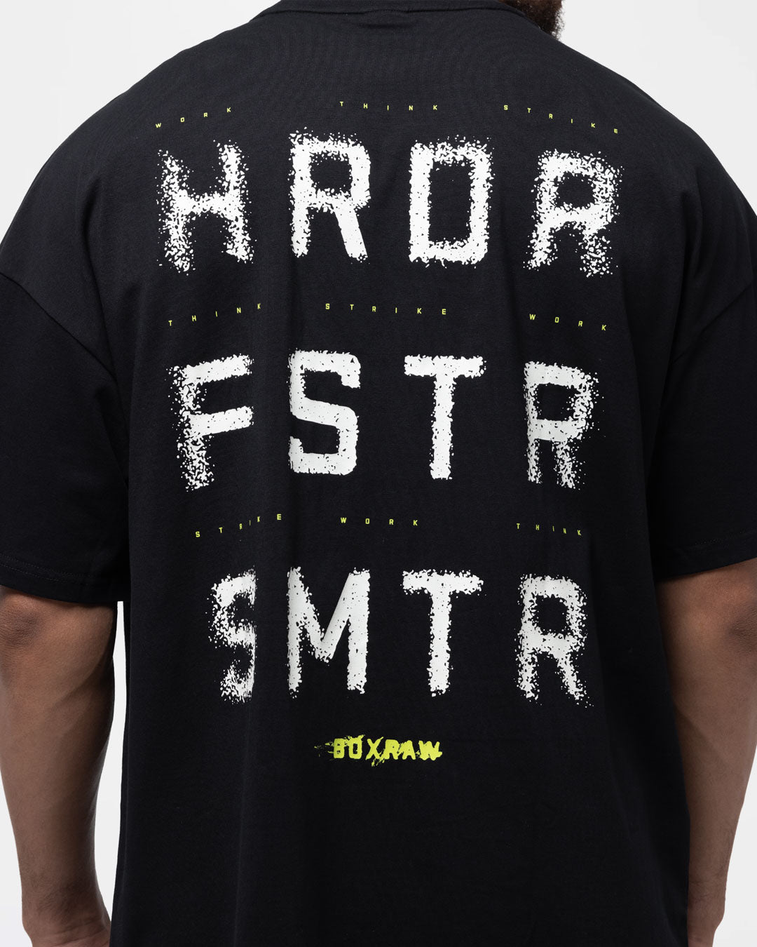 HRDR FSTR SMTR Oversized T-Shirt - Black