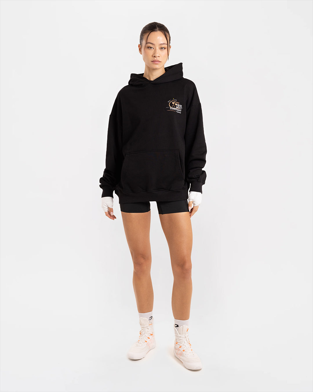 Hook Right Goodnight Oversized Hoodie - Black