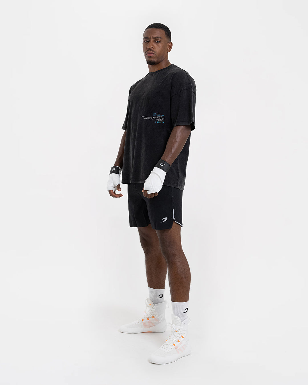 Haney x Sparring Club Oversized T-Shirt - Washed Black | BOXRAW