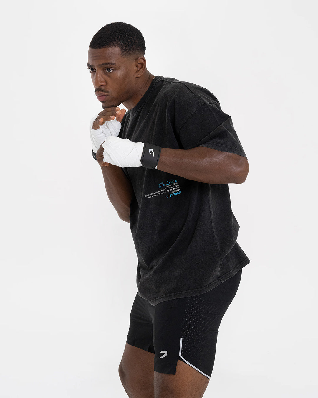 Haney x Sparring Club Oversized T-Shirt - Washed Black | BOXRAW