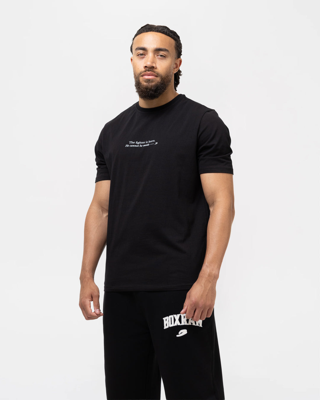 Chávez x BOXRAW Fighters Are Born T-Shirt - Black