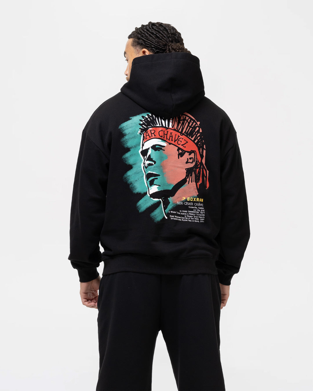 Chávez x BOXRAW Oversized Hoodie - Black