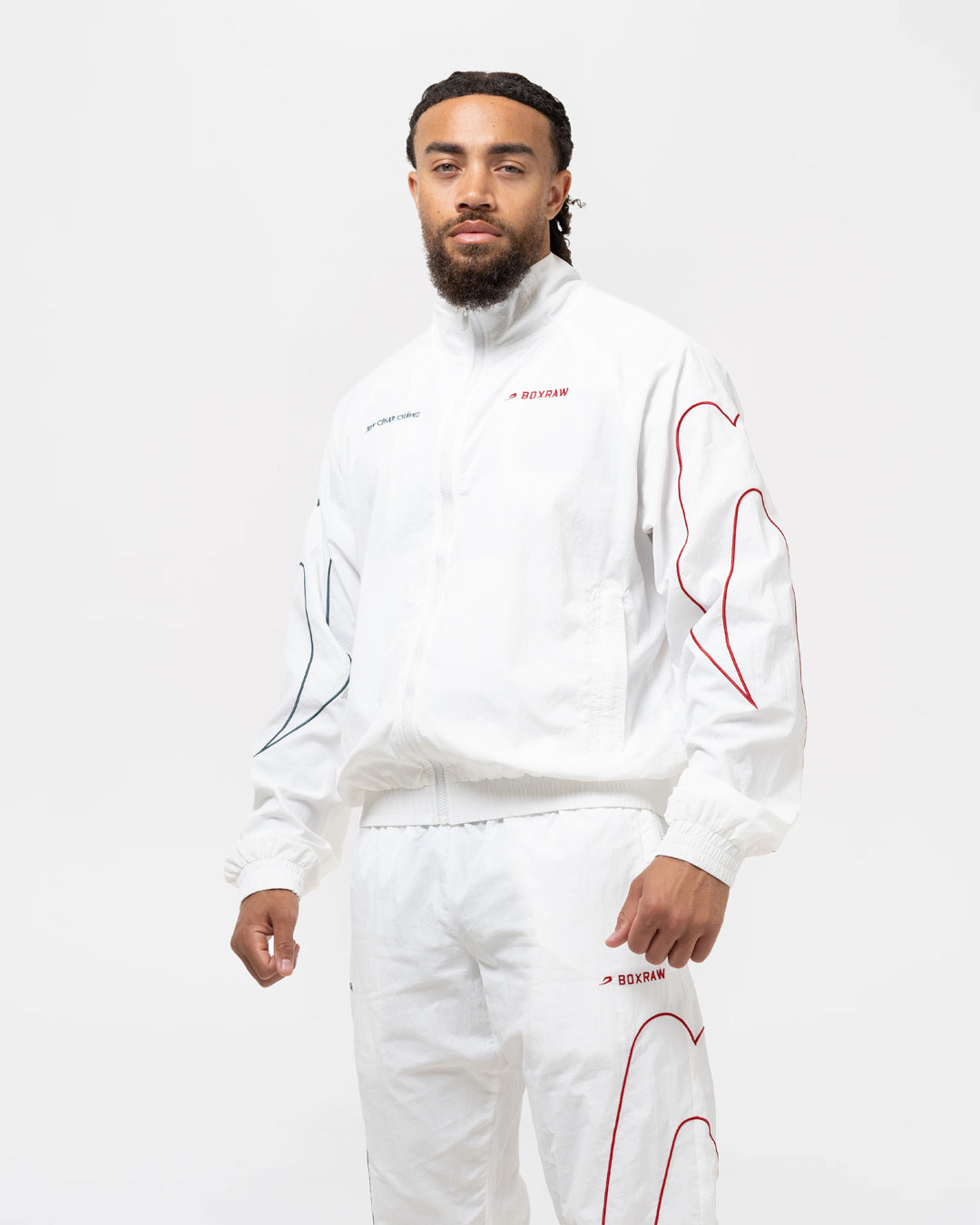 Chávez x BOXRAW Track Jacket - White