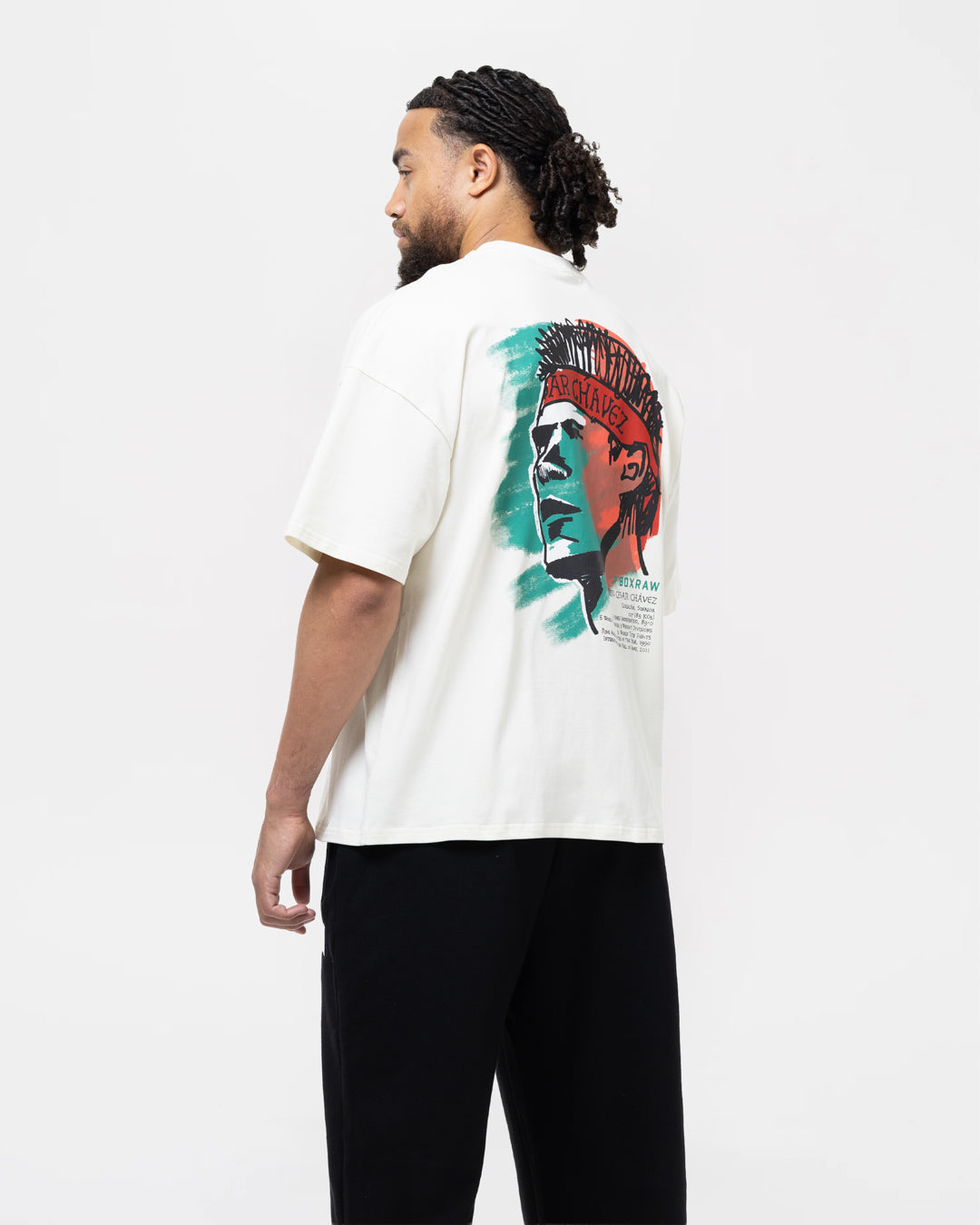 Chávez x BOXRAW Oversized T-Shirt - Beige