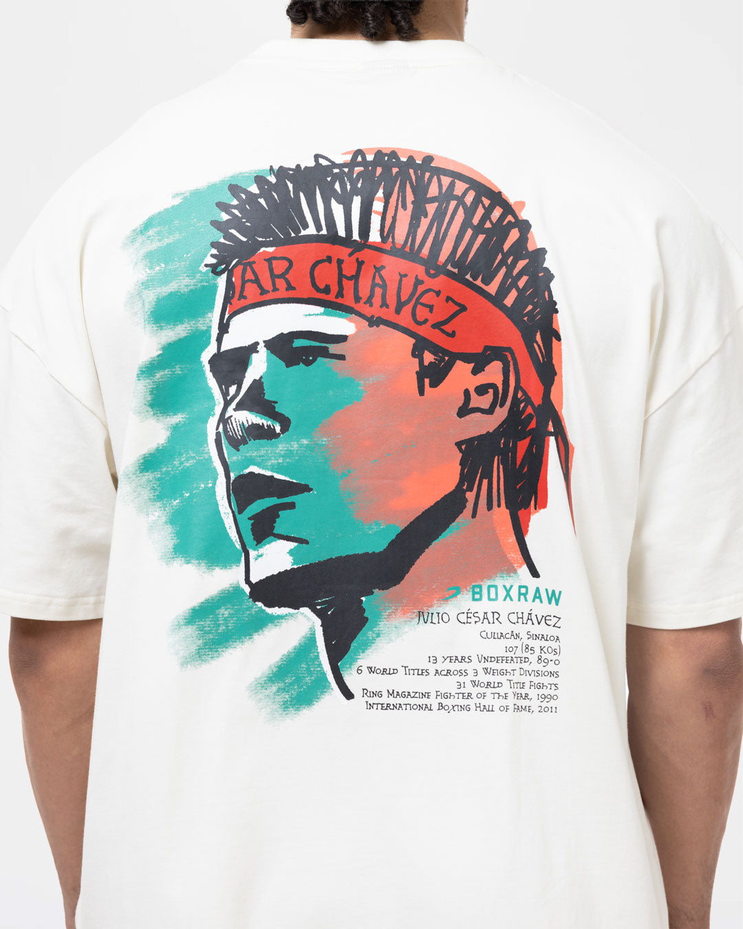 Chávez x BOXRAW Oversized T-Shirt - Beige