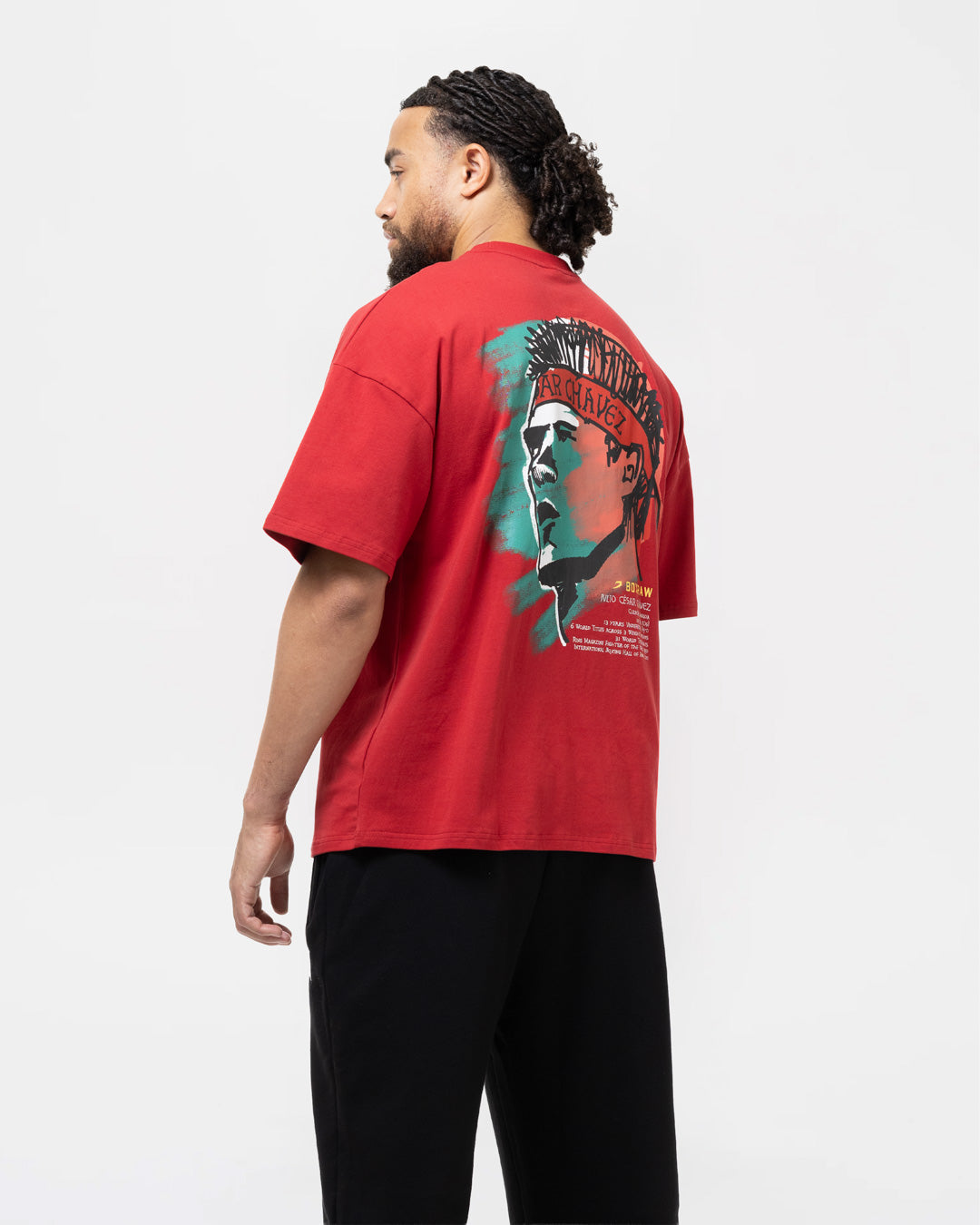 Chávez x BOXRAW Oversized T-Shirt - Red