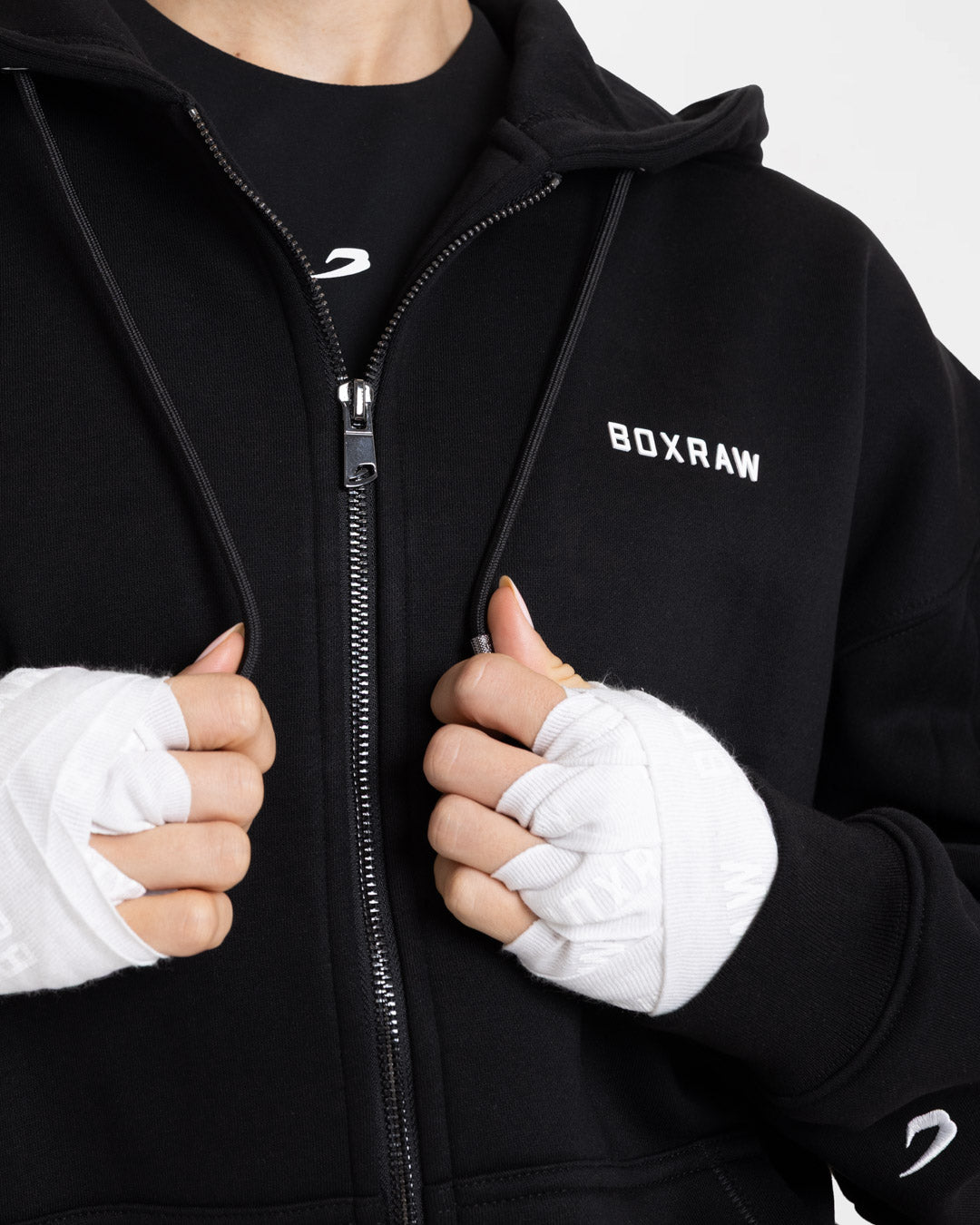 Johnson Zip Up Hoodie - Black