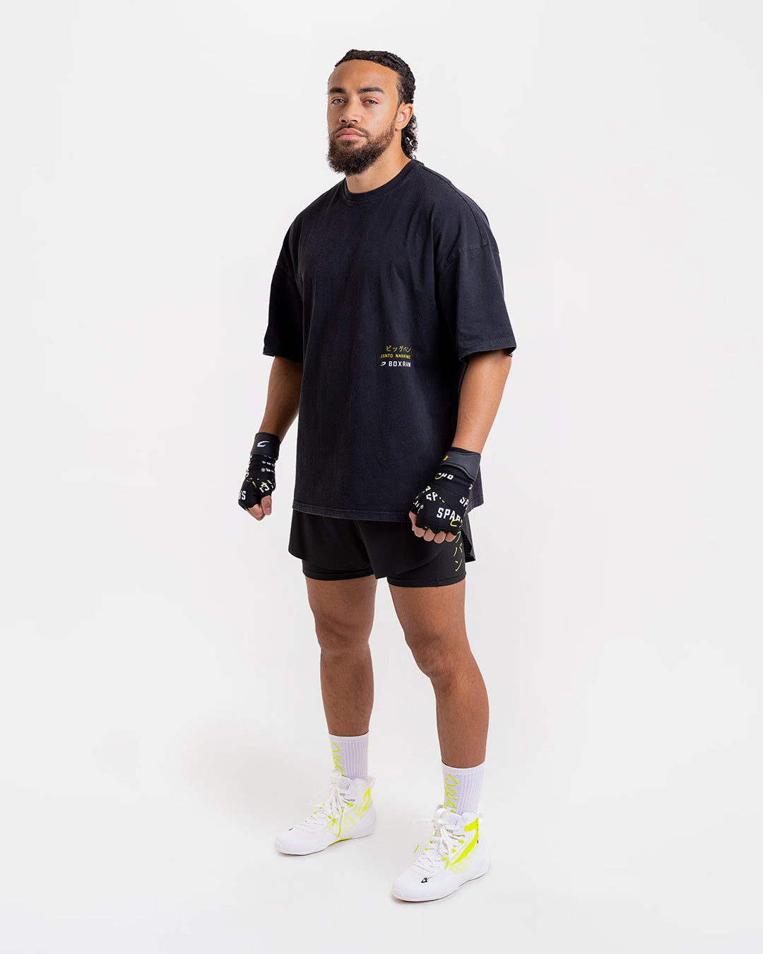 Nakatani x Sparring Club Oversized T-Shirt - Washed Black