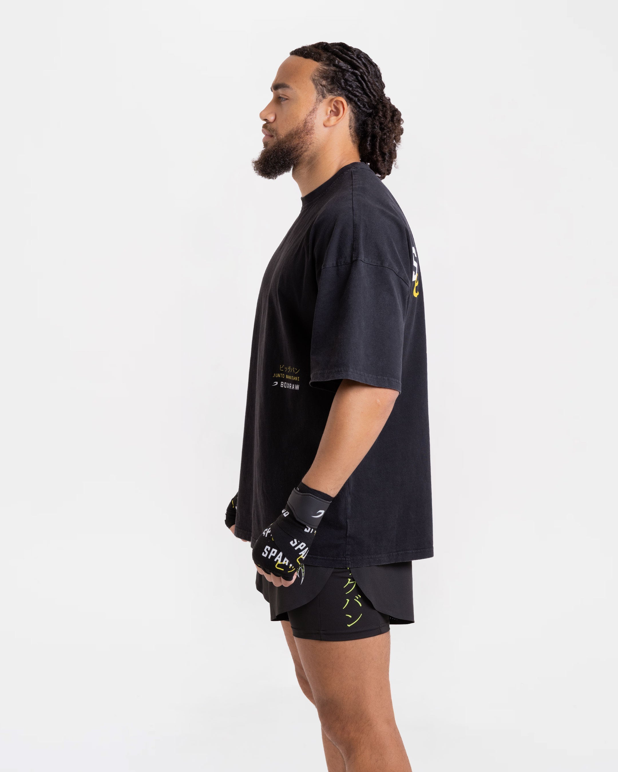 Nakatani x Sparring Club Oversized T-Shirt - Washed Black