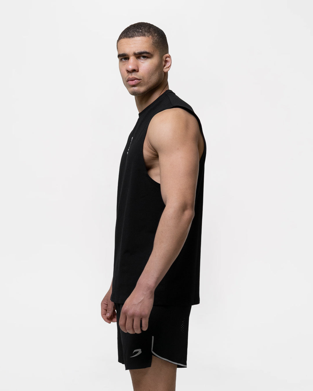Lineal Muscle Tank - Black