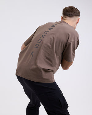 Lineal Oversized T-Shirt - Mocha