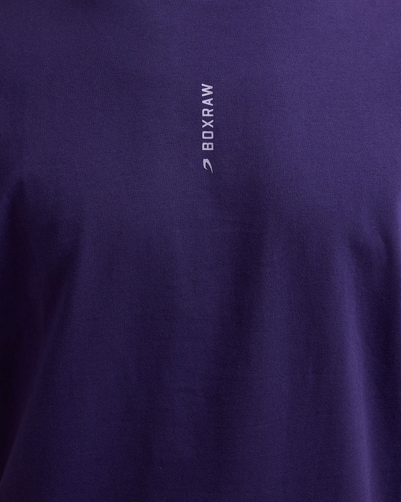 Lineal Oversized T-Shirt - Purple