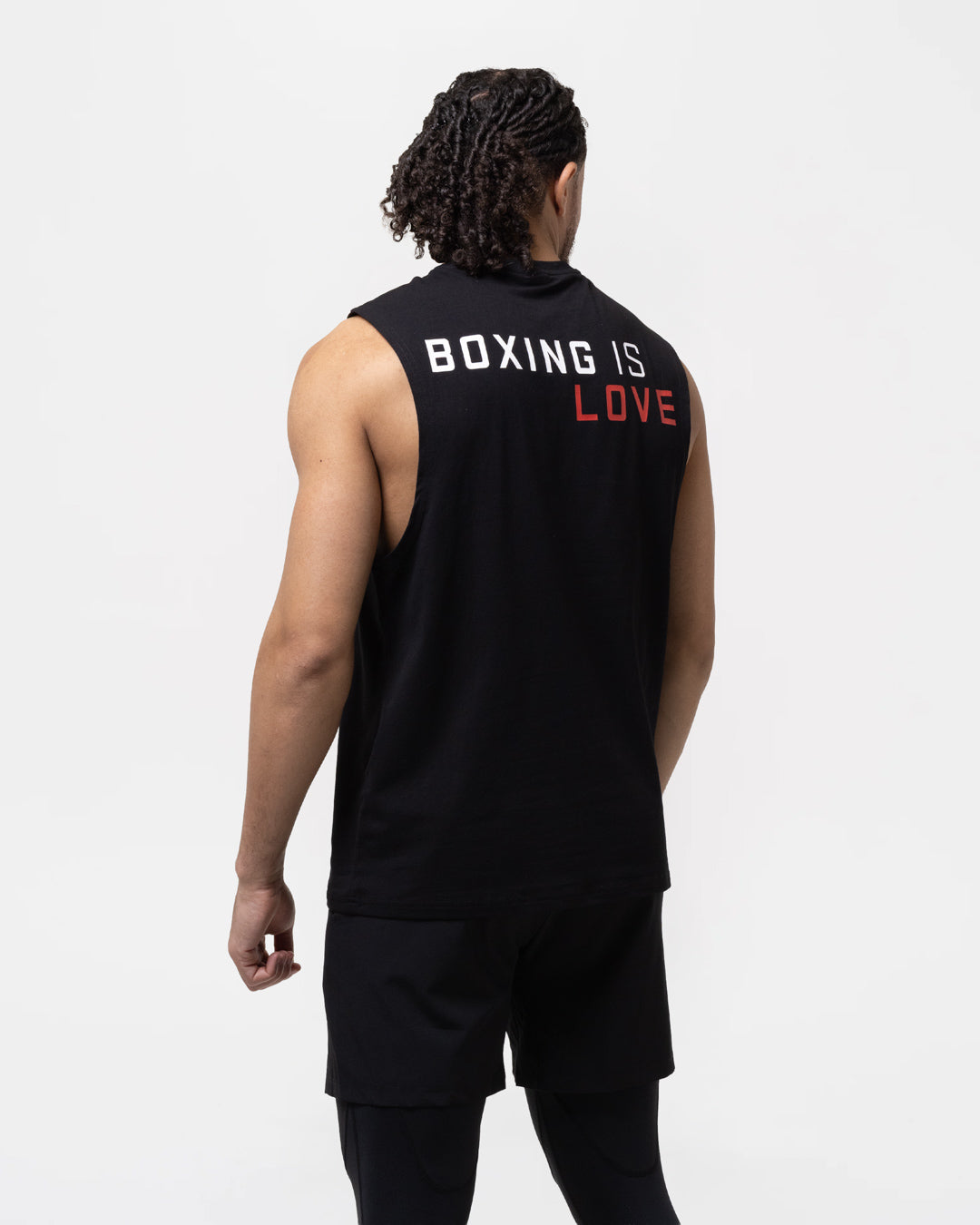 Boxing is Love Oversized Muscle Tank - Black | BOXRAW