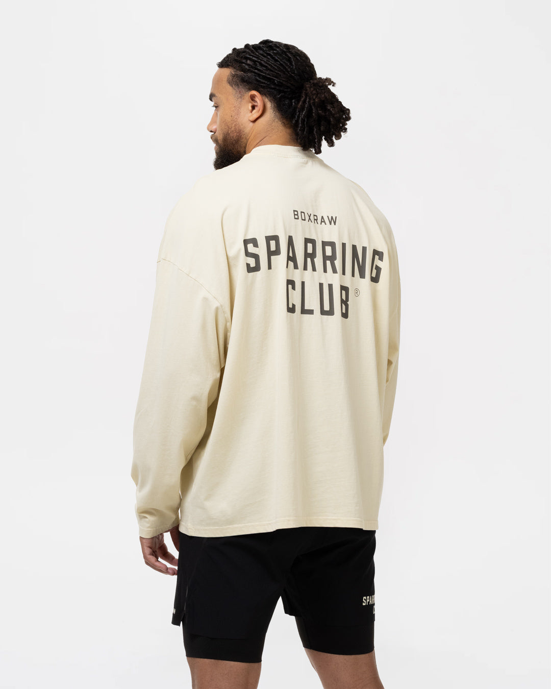 Sparring Club Long Sleeve T-Shirt - Washed Beige