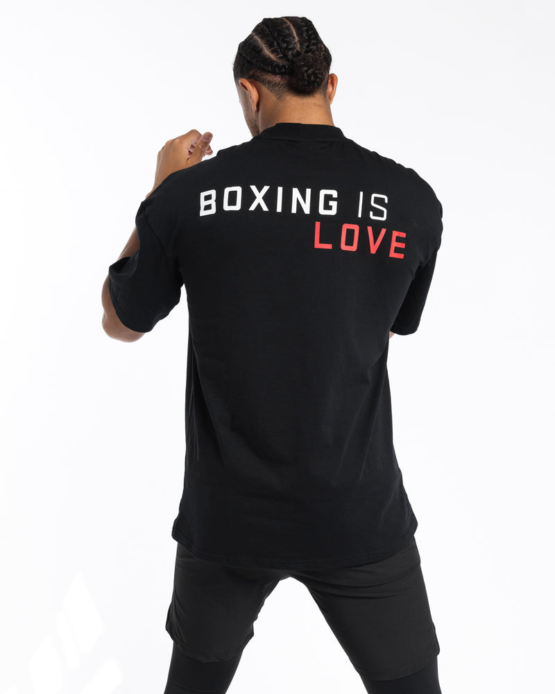 Boxing is Love Oversized T-Shirt - Black
