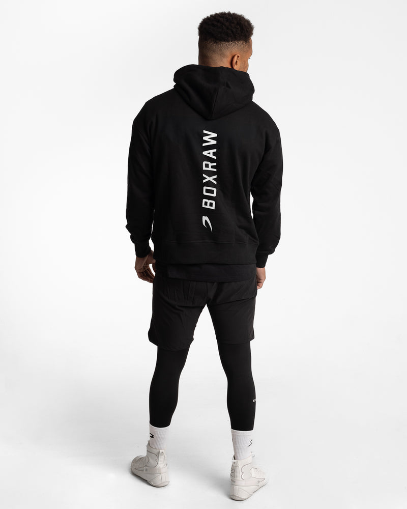 Lineal Oversized Hoodie - Black