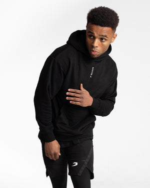 Lineal Oversized Hoodie - Black