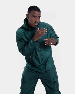 Dundee Windbreaker Jacket - Dark Green