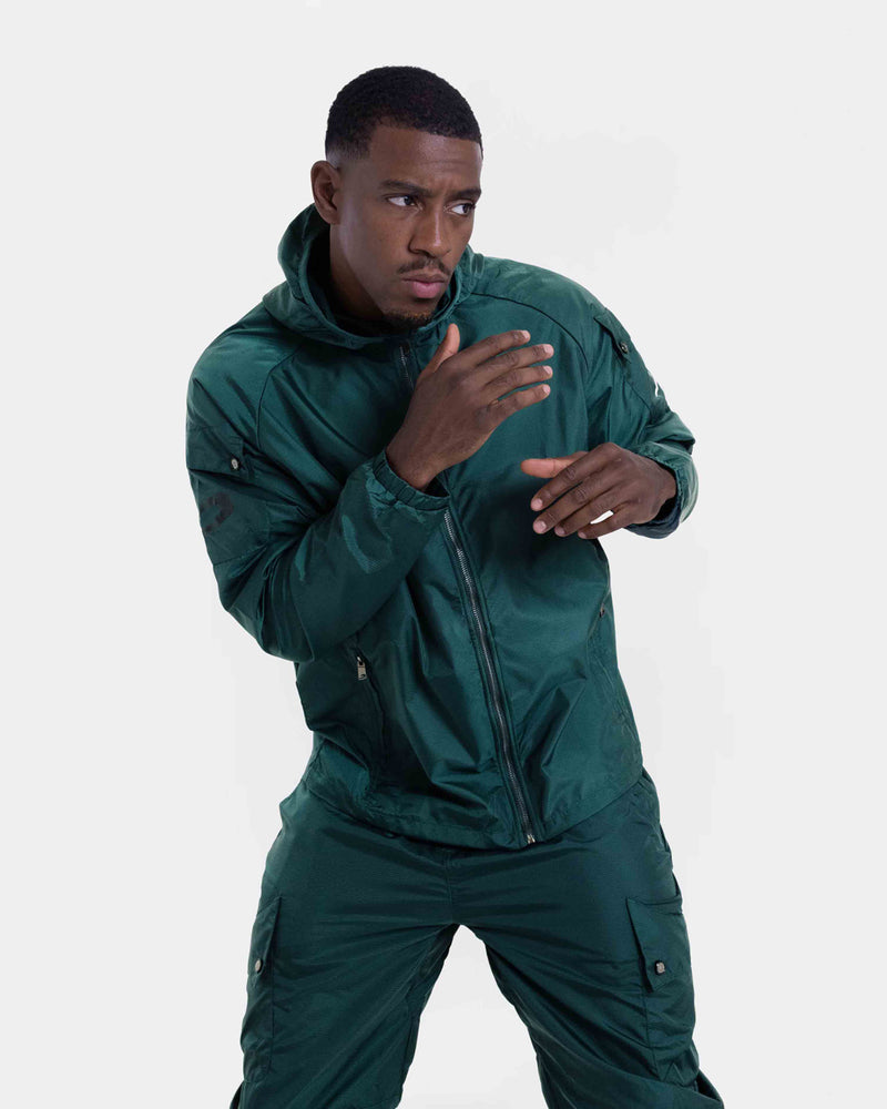 Dundee Windbreaker Jacket - Dark Green