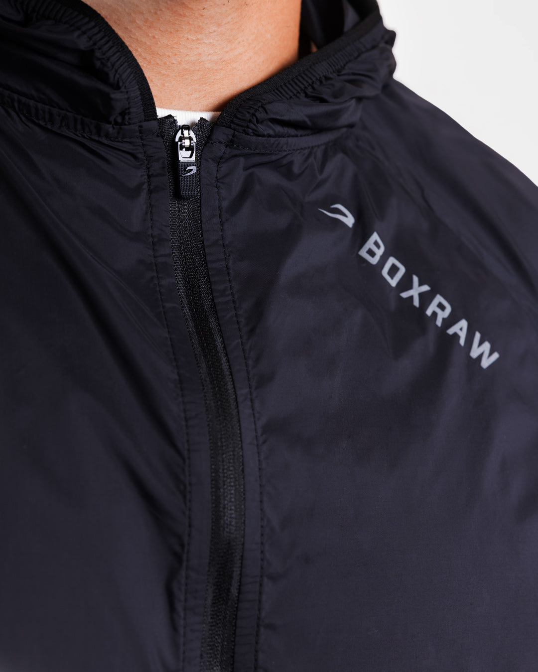 Genaro Zip Up Windbreaker - Black | BOXRAW