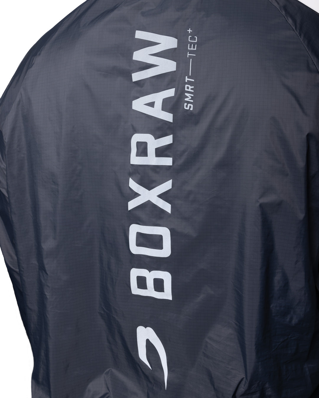 Genaro Oversized Windbreaker Crew - Charcoal | BOXRAW