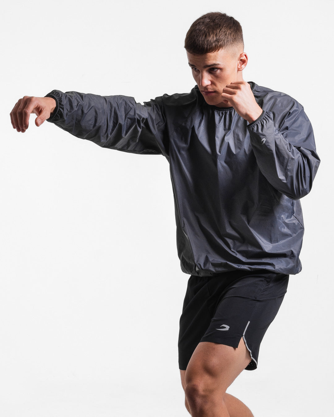boxraw ジェナーロ・オーバーサイズ・ウィンドブレーカー・クルー　Mサイズ Genaro Oversized Windbreaker Crew - Charcoal | BOXRAW