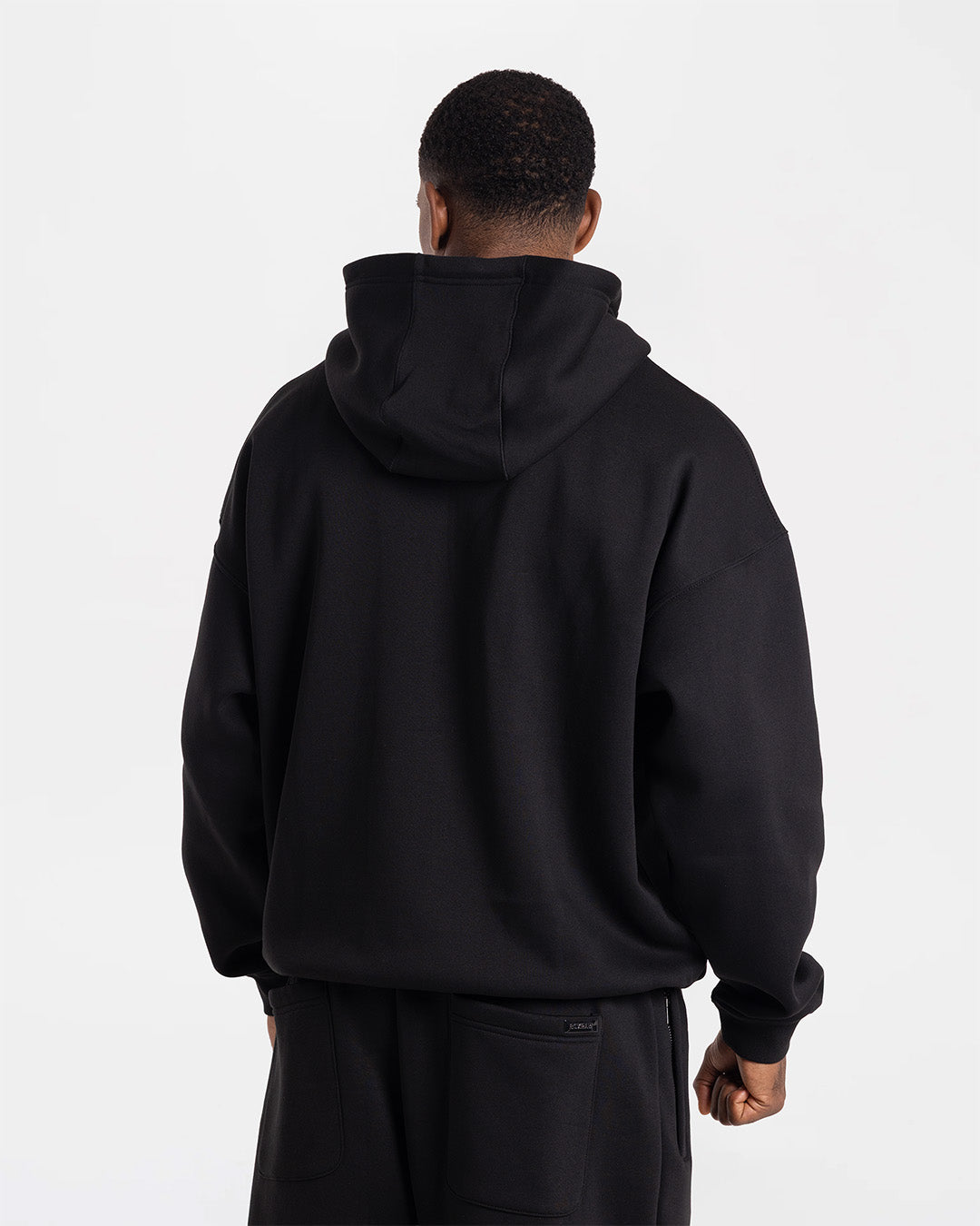 Johnson Zip Up Hoodie - Black