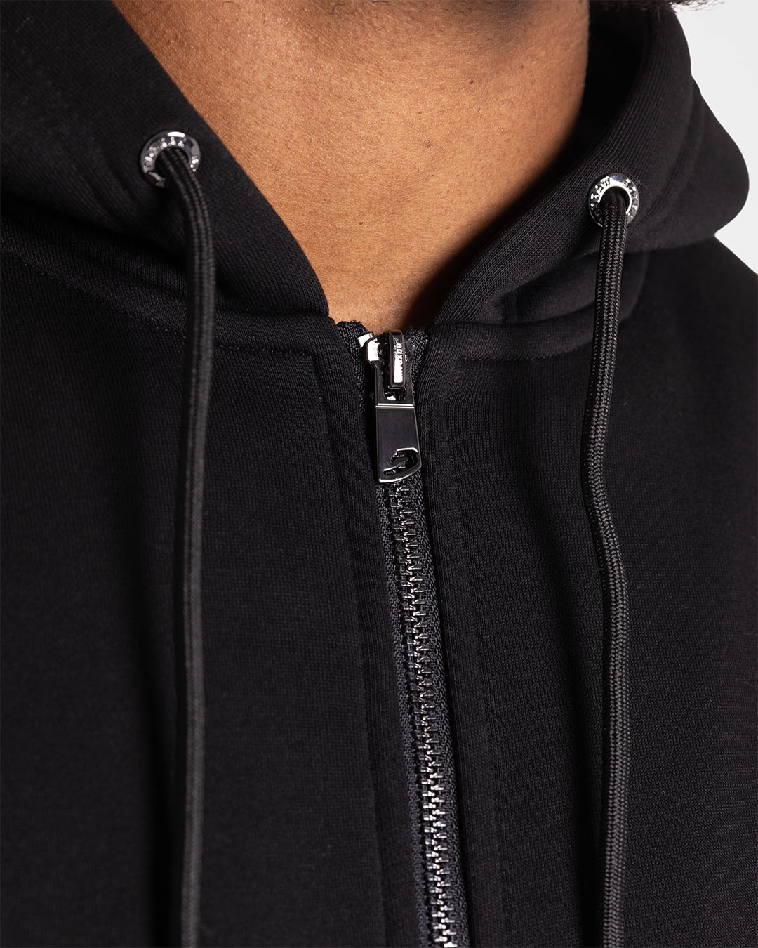 Johnson Zip Up Hoodie - Black