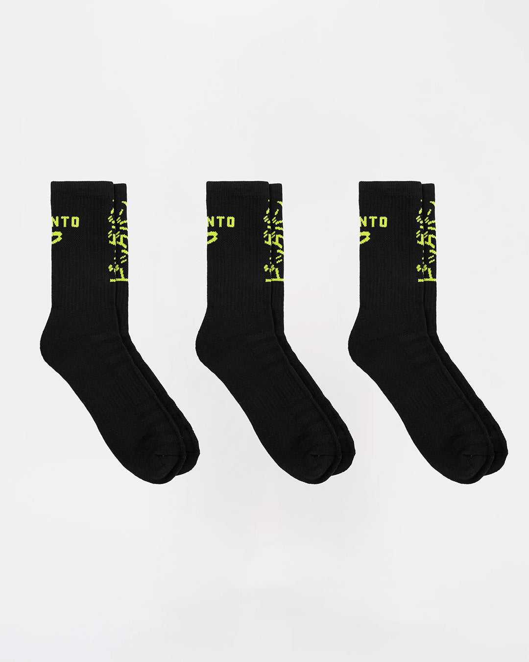 Nakatani x BOXRAW Crew Socks (3 Pairs) - Black