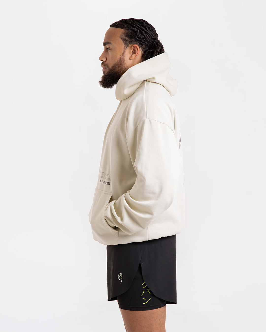 Nakatani x Sparring Club Oversized Hoodie - Washed Beige