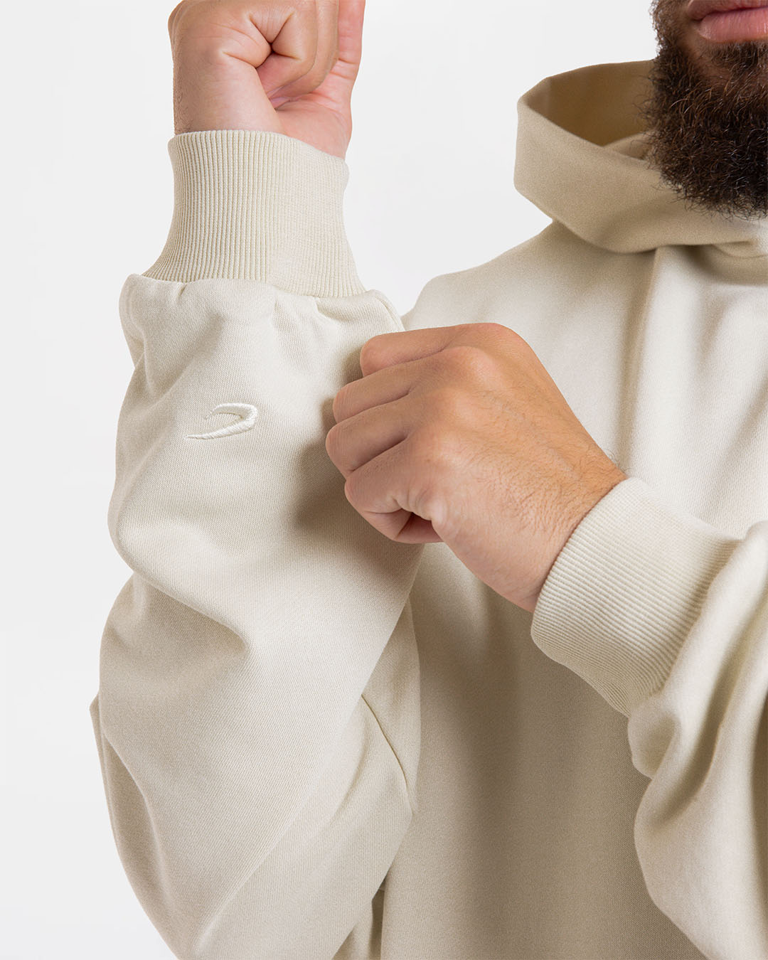 Nakatani x Sparring Club Oversized Hoodie - Washed Beige