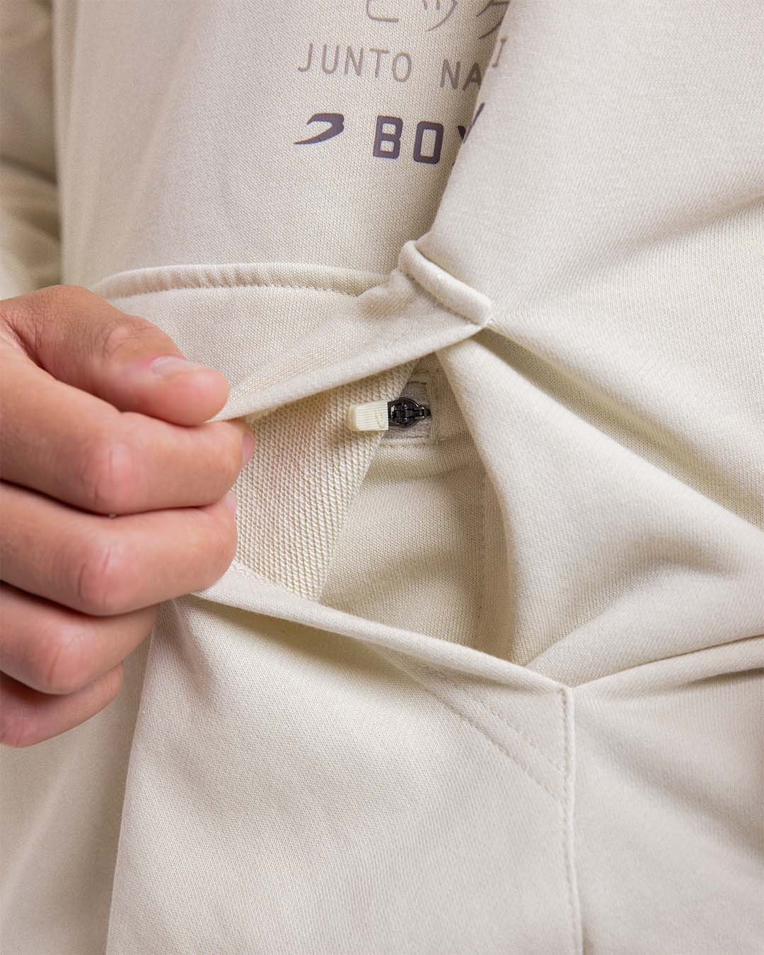 Nakatani x Sparring Club Oversized Hoodie - Washed Beige