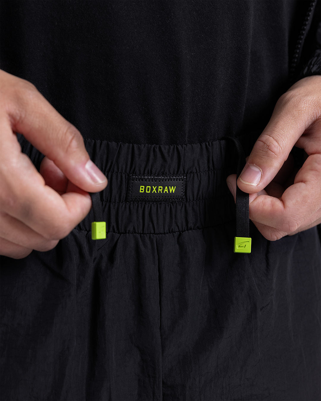 Nakatani x BOXRAW Track Bottoms - Black/Yellow | BOXRAW