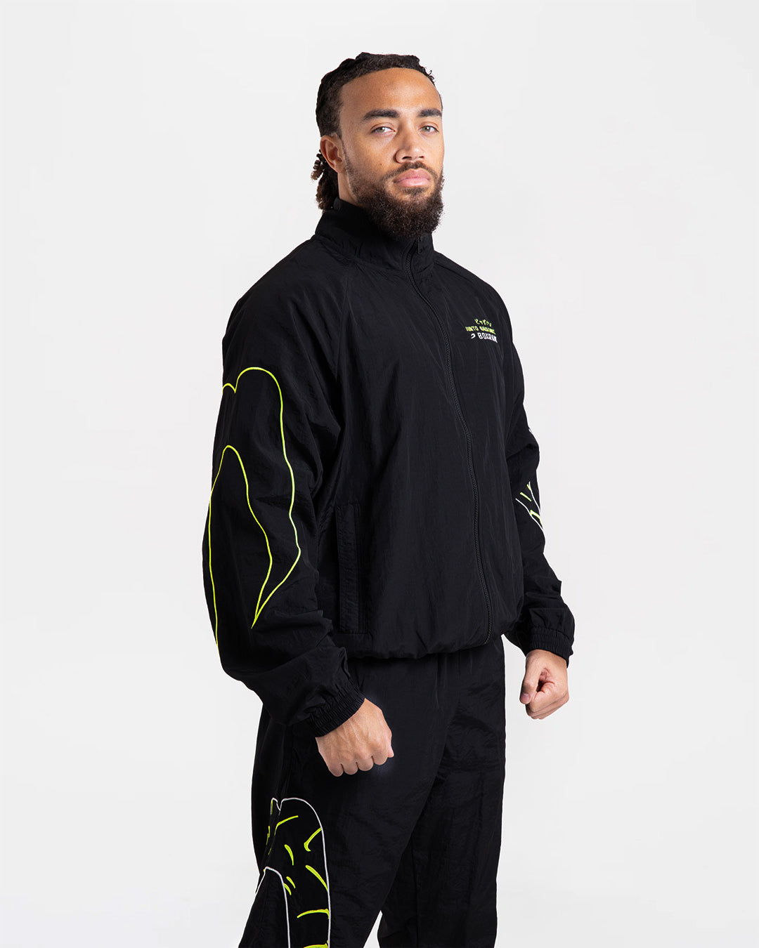 Genaro Oversized Windbreaker Hoodie - Charcoal | BOXRAW