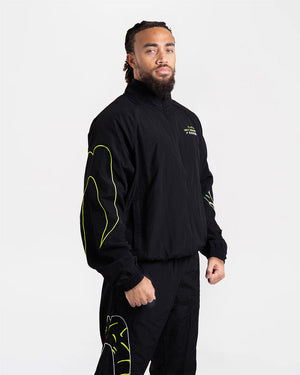 Nakatani x BOXRAW Track Jacket - Black/Yellow