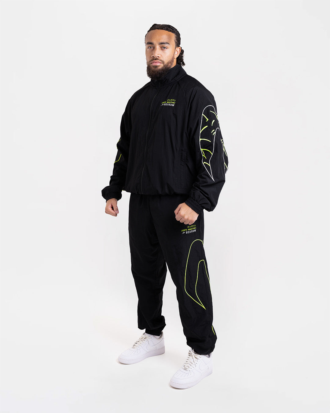 Nakatani x BOXRAW Track Jacket - Black/Yellow | BOXRAW