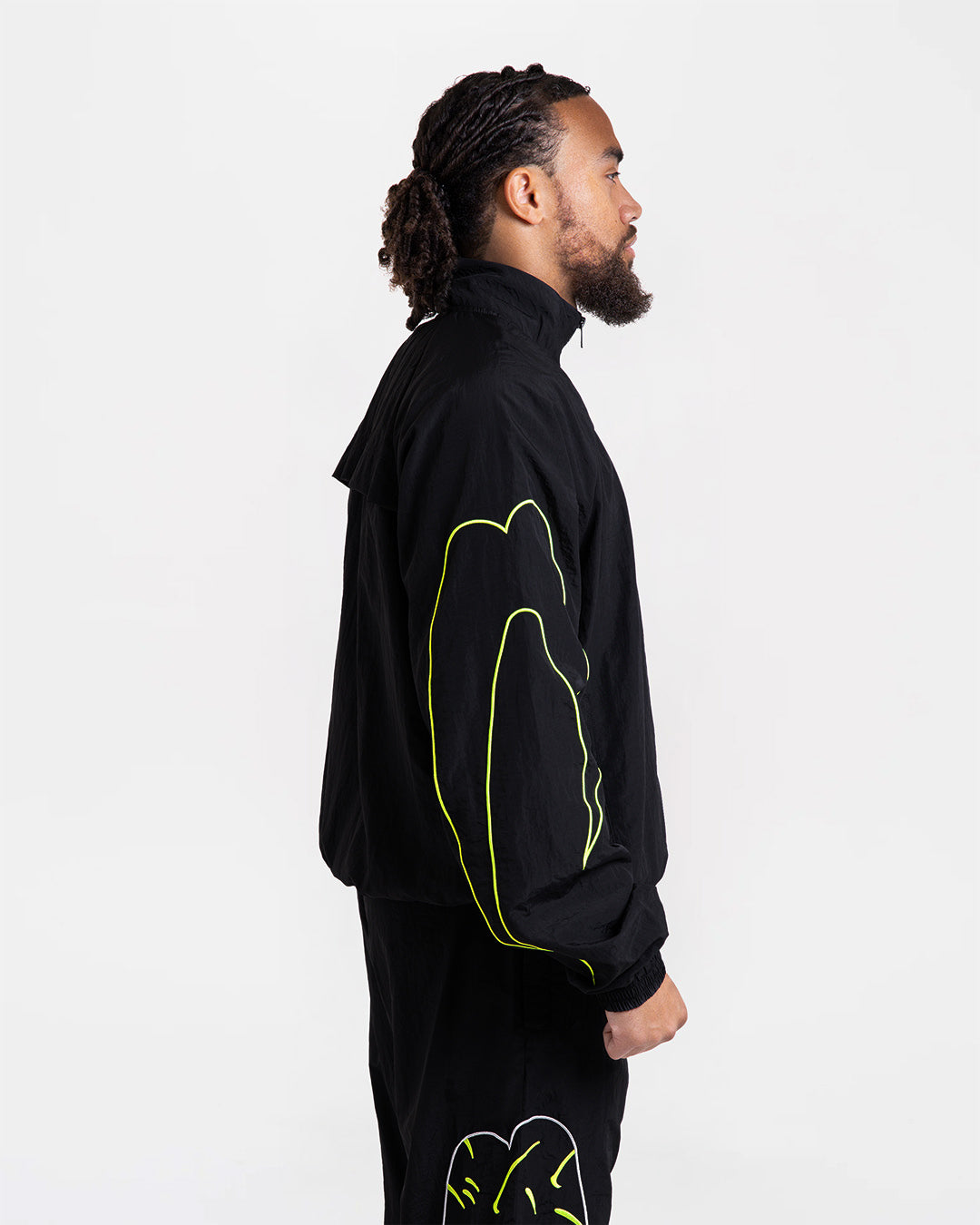Nakatani x BOXRAW Track Jacket - Black/Yellow