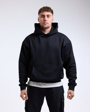 Strike Oversized Hoodie - Black