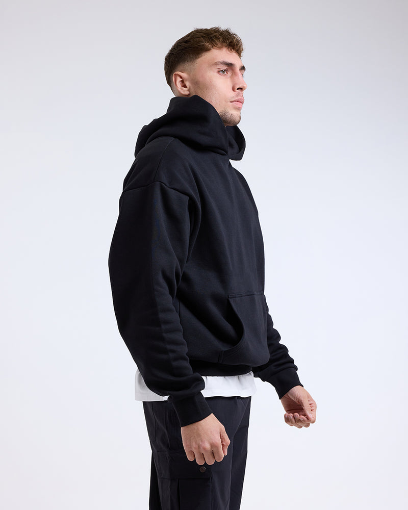 Strike Oversized Hoodie - Black